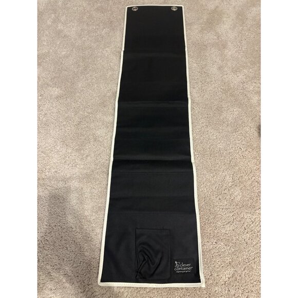 Clever‎ Container NEW Black Hanging Organizer With Pockets & Grommets For Wall - Picture 1 of 8